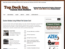 Tablet Screenshot of customdecksstlouis.com